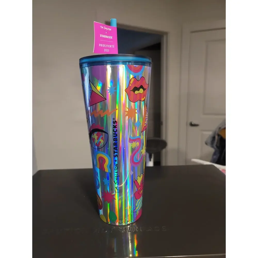 Starbucks x Tim Singleton Silver Pride Tumbler